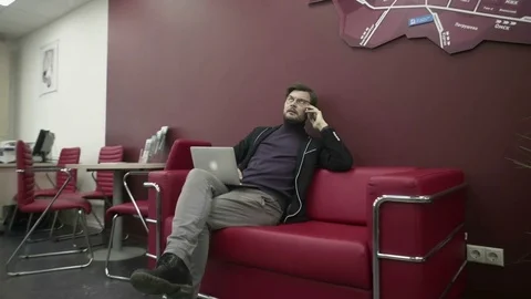 People work in the office Stock Footage 82181379