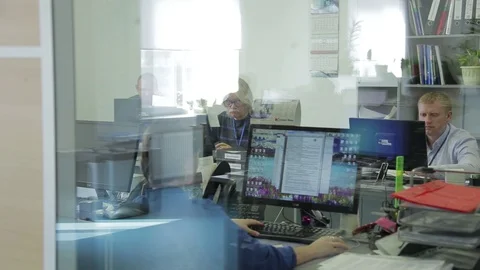 People work in the office Stock Footage 86247187