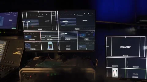 People Work in Studio Vídeo Stock 133462794