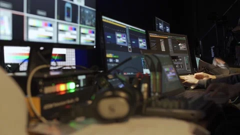 People Work in Studio Stock Footage 135070146