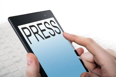 People work for Tablet PC Stock Photos
