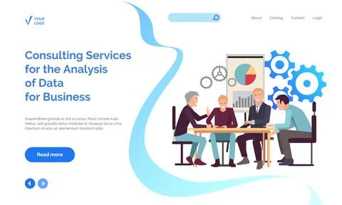 People work in technical support, maintenance, settings. Men discussing Stock Illustration