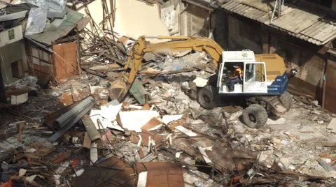 People working in construction site Video stock 60131296