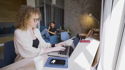 People working in coworking space Stock Footage 260335411
