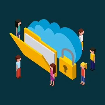 People working creative process Stock Illustration