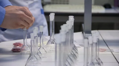 People working in the laboratory Stock-Footage 47170787