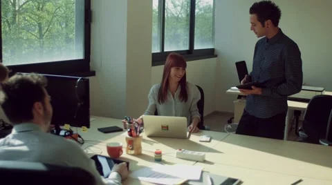 People working in the office Stock Footage 62430493