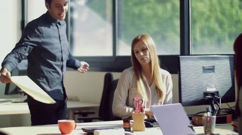 People working in the office Stock Footage 62430669