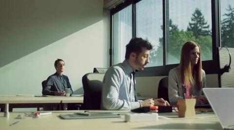 People working in the office Stock Footage 62430696