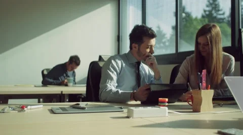 People working in the office Stock Footage 62430776