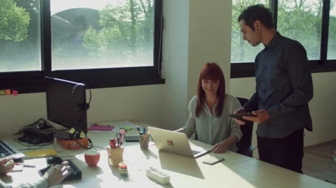 People working in the office Stock Footage 62431493