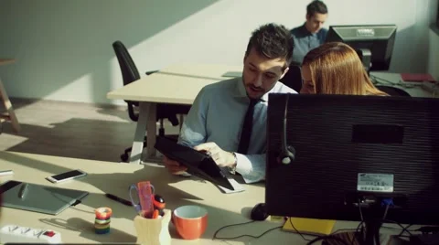 People working in the office Stock Footage 62432046