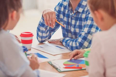People working in office Stock Photos