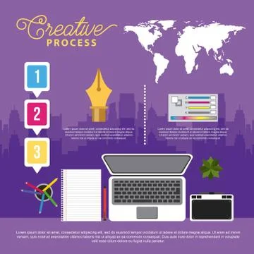 People working process Stock Illustration