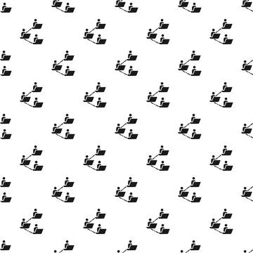 People working together in a network pattern Stockillustratie