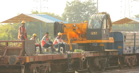 People Working at Train Station Stock Footage 167681605