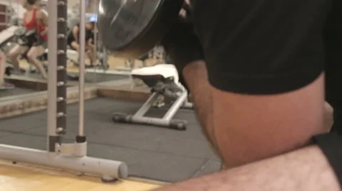 People workout at the gym Stock Footage 64024506
