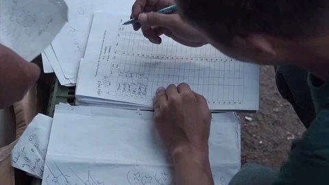 People writing Stock Footage 108847692