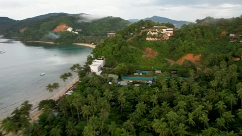 People on zip line in the Philippines Video stock 259334614