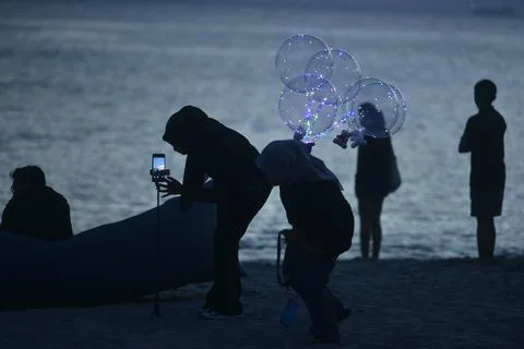 Peoples and outdoors Foto stock