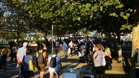 Peoples are walking Izmir, Konak,  Turkey Video stock 113394053