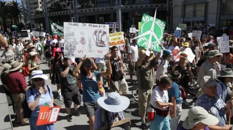 Peoples climate change march Video stock 41869776