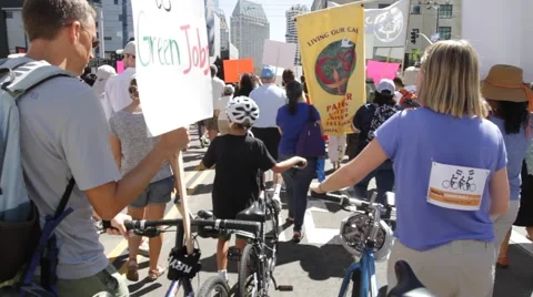 Peoples climate change march Video stock 41869877