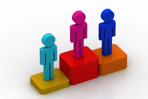 Peoples in highest place Free Stock Illustration