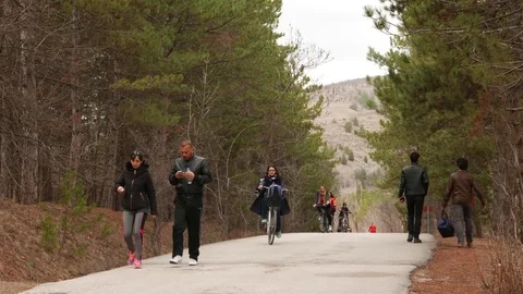 Peoples in the nature Stock Footage 73363884