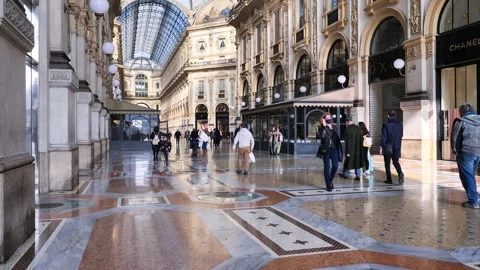 Peoples walking in Milan Stock Footage 142628699