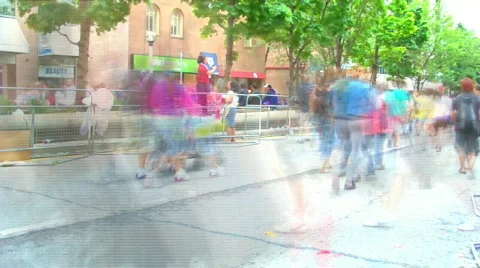 Peoplewalking 스톡 동영상 460361