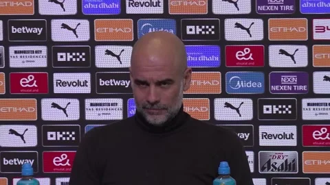 Pep Guardiola: I could not care less about how the Premier League table looks Stock Footage 329314427