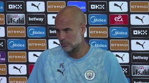 Pep Guardiola would like to keep Tottenham target Savinho for ‘many years’ Stock Footage 314902417