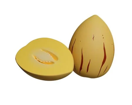 Pepino melon fruit. 3d rendering Stock Illustration