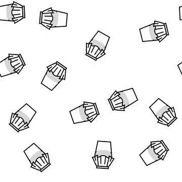 Peplum skirt vector seamless pattern Stock Illustration