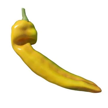 Pepper 3d illustration isolated on the white background Stock Illustration