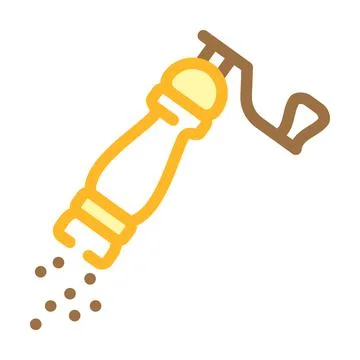 Pepper add color icon vector illustration Stock Illustration