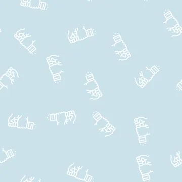 Pepper add line seamless pattern Stock Illustration