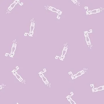 Pepper add line vector seamless pattern Illustrazione stock