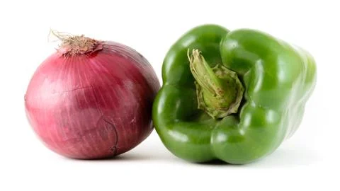Pepper and Onion Stock Photos