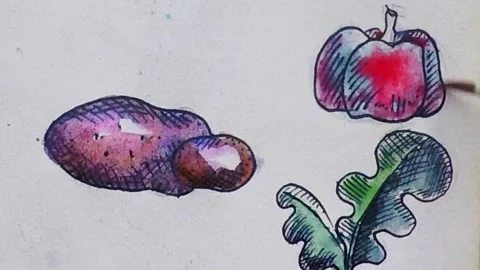 Pepper and potato Stock Footage 291340314