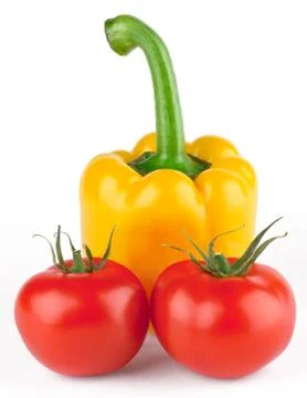 Pepper and tomatoes Foto stock