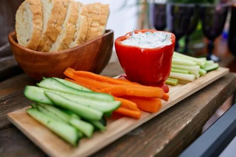 Pepper and vegetables Foto stock