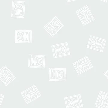 Pepper bag package line seamless pattern Illustrazione stock
