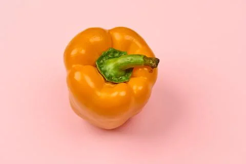 Pepper in the center on a light background Foto stock