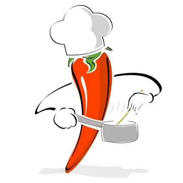 Pepper chef Stock-Illustration