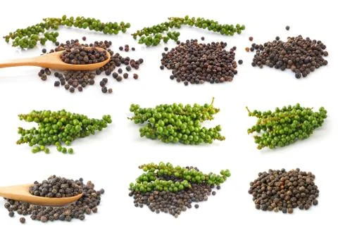 Pepper corn isolated on white background Stock Photos