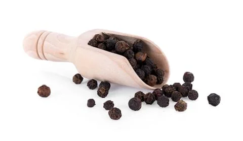 Pepper corn on white background Stockfoto's