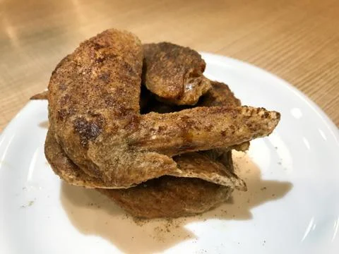 Pepper deep fried chicken wings Stock Photos