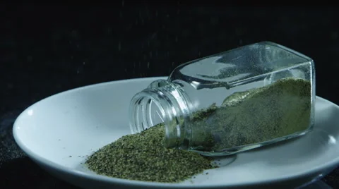 Pepper flakes and jar Stock-Footage 67360164